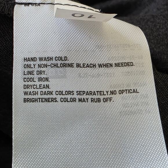 Uniqlo Black Sleeveless Shift Dress Womens Size M Gray Minimalist Rayon Blend - Picture 10 of 11